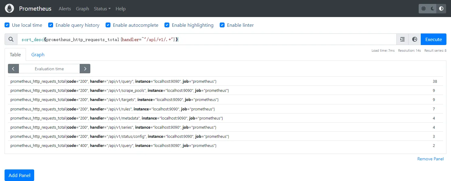 PromQL 内置函数 sort_desc